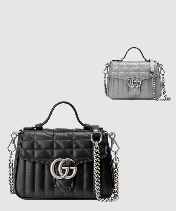 [GUCCI-구찌]GG 마몽 미니 탑핸들백 583571