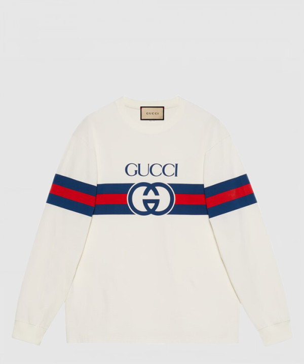[GUCCI-구찌]자수 코튼 저지 스웨트셔츠 581903