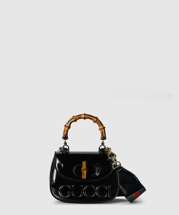 [GUCCI-구찌]뱀부 1947 미니 탑 핸들백 786482