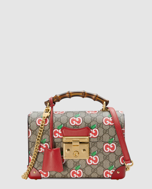 [GUCCI-구찌]패드락 GG 스몰 뱀부 토트백 603221