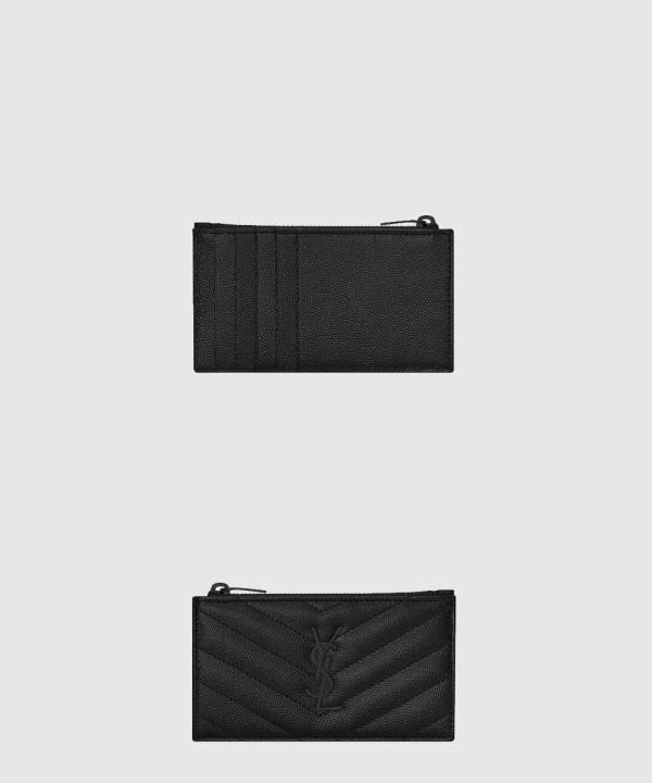 [SAINT LAURENT-생로랑] 모노그램 지퍼 카드지갑 607915