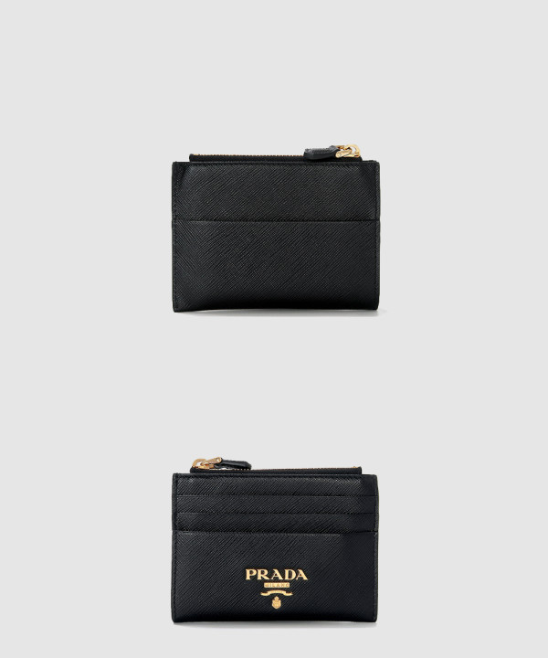 [PRADA-프라다]사피아노 메탈 로고 카드 지갑 1MC026
