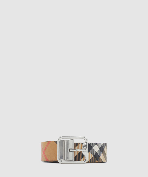 [BURBERRY-버버리]리버시블 체크 B 버클 벨트 80920461