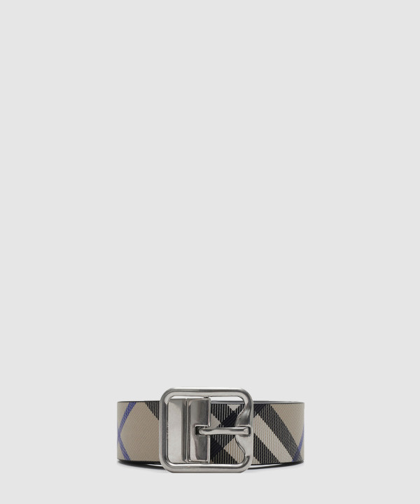 [BURBERRY-버버리]리버시블 체크 B 버클 벨트 80920451