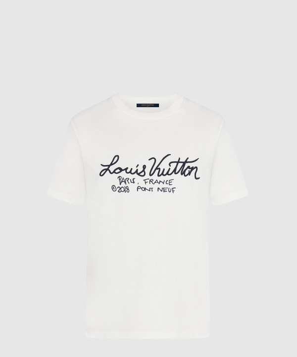 [LOUIS VUITTON-루이비통]프린트와 자수 장식의 티셔츠 1A7XNI