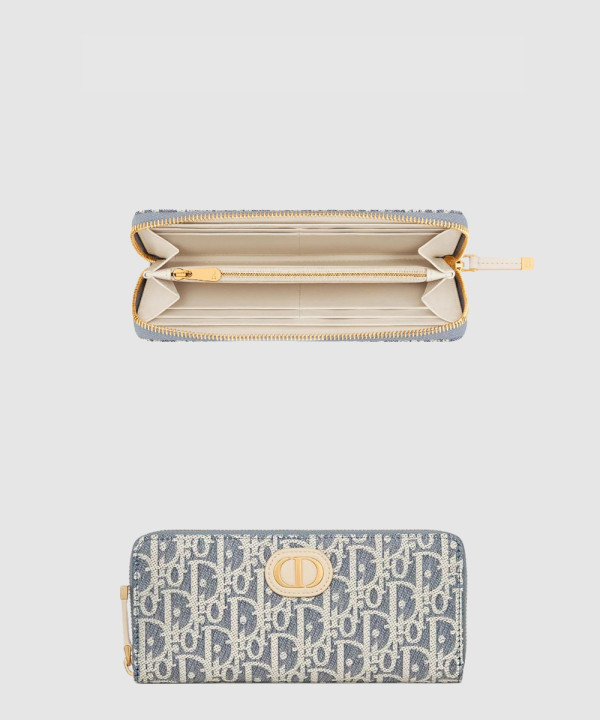 [DIOR-디올]30 Montaigne Voyageur 슬림 지갑 S2189