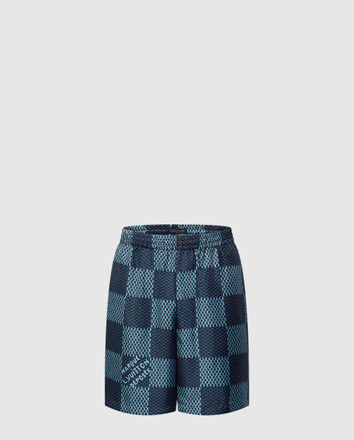 [LOUIS VUITTON-루이비통]다미에 실크 쇼츠 1AHVTB