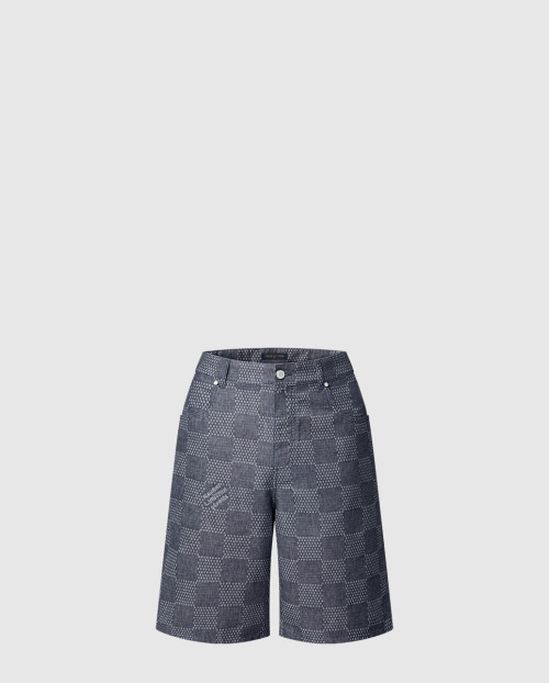 [LOUIS VUITTON-루이비통]다미에 데님 샴브레이 쇼츠 1AFXA4