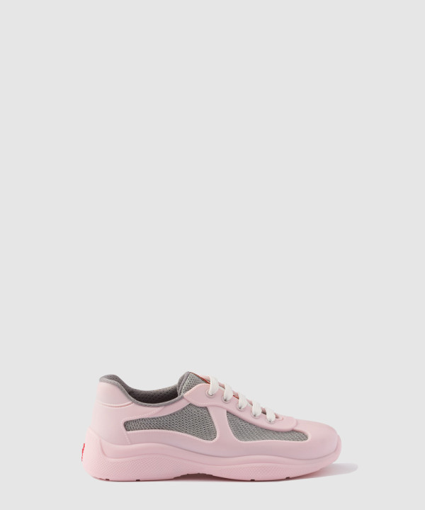 [PRADA-프라다]고무 및 자전거 원단 스니커즈 4E6500