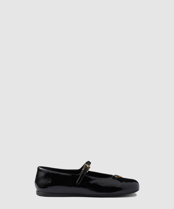 [PRADA-프라다]나플락 페이턴트 가죽 발레리나 1F798N