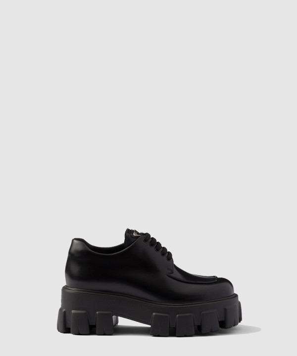 [PRADA-프라다]모노리스 에나멜 가죽 레이스업 슈즈 1E255N