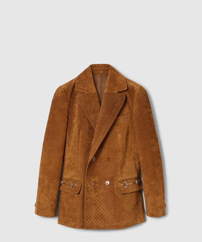 레플리카|이미테이션 gucci-구찌gg-스웨이드-더블브레스트-재킷-815833