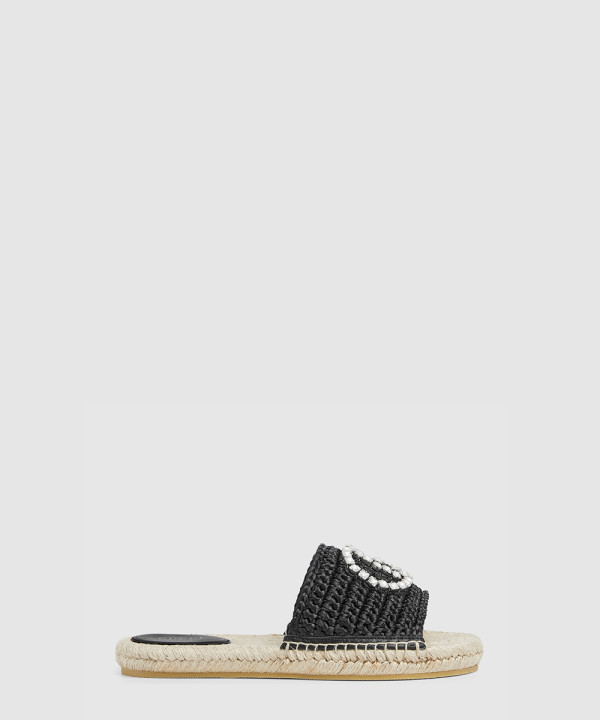 [GUCCI-구찌]크리스털 인터로킹 G 에스파드리유 780589