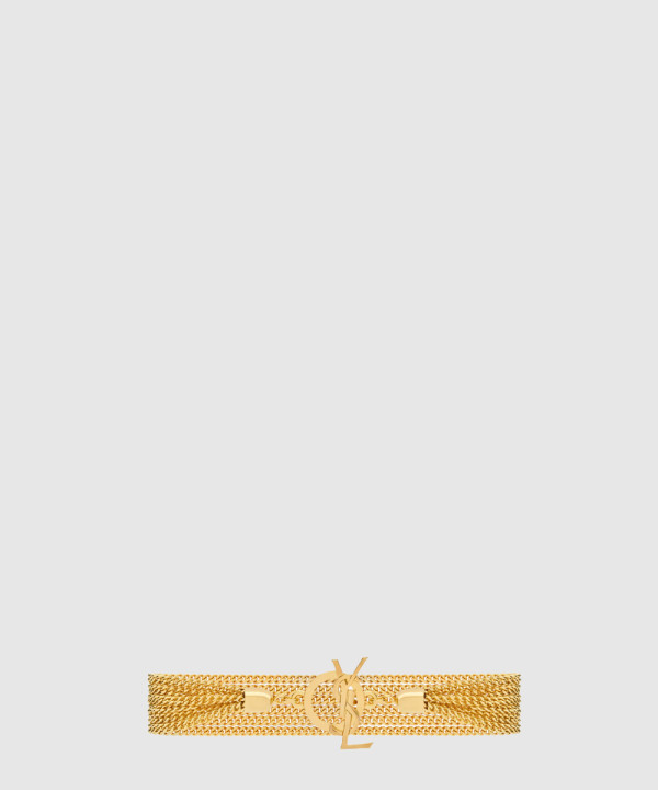 [SAINT LAURENT-생로랑]메탈 소재의 CASSANDRE 체인 브레이슬릿 823404