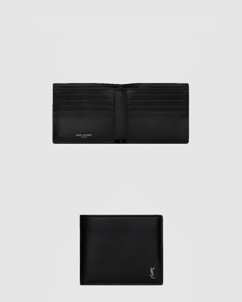 [SAINT LAURENT-생로랑]매트 가죽 소재의 미니 모노그램 EW 지갑 607727